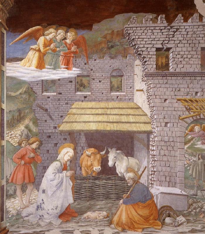 Fra Filippo Lippi The Nativity and Adoration of the Shepherds Norge oil painting art